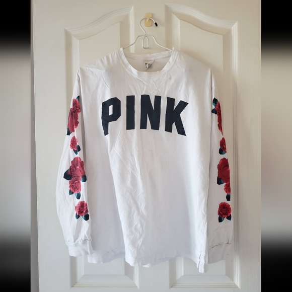Pink Victoria Secret long sleeve top - Picture 1 of 4